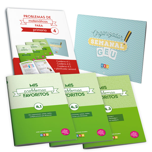 Cuadernos mis problemas favoritos, matem&aacute;ticas de primaria